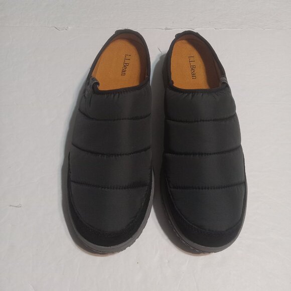 L.L. Bean Men\'s Mountain Classic Quilted Slides II Size 11 Black/Grey main image 4